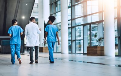 Shot of medical practitioners having a conversation in a hospital