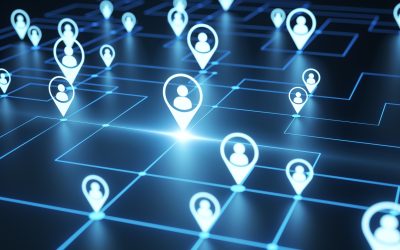Social network 3d render concept