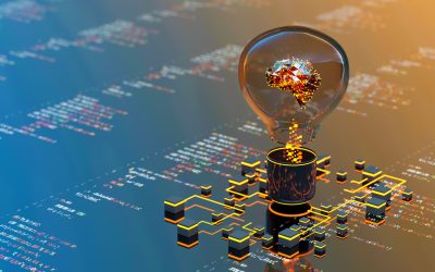 Artificial Intelligence digital concept illustrate of modern internet technology and innovative processes
3D rendering
