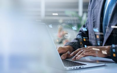 Businesspeople employ artificial intelligence (AI) in document management systems, online documentation databases, and digital file storage systems or software to efficiently archive firm data.