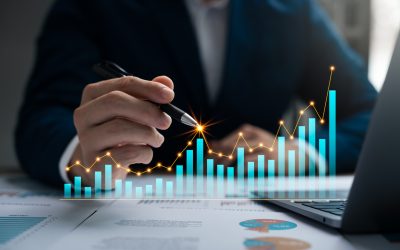Finance and return on investment, businessman analyzing data chart, investment in assets Business and finance growth graph, business strategy.