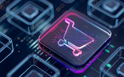Digital background depicting innovative technologies