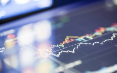stock  graphy on screen